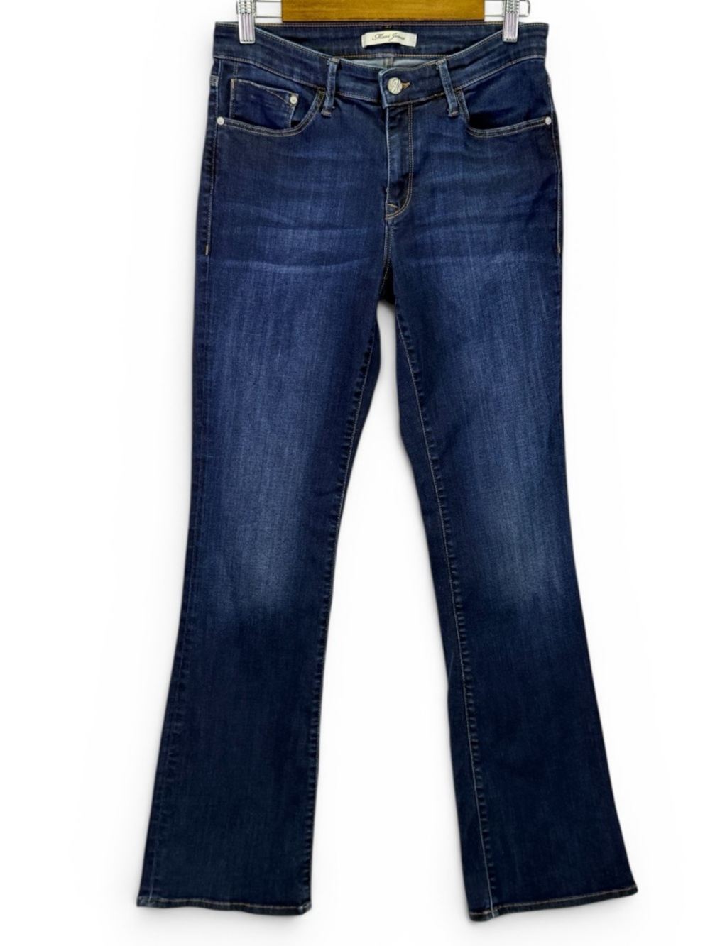 Mavi Jeans Women's Boot Cut Mid Rise Tall Dark Wash‎ Stretch Denim Size 29x34